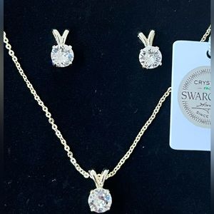 Swarovski Necklace and Earrings set. BNWT